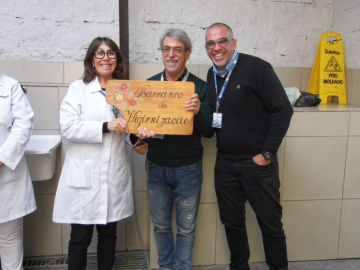 Setor de Higienização recebe novo espaço para guardar os carrinhos de limpeza